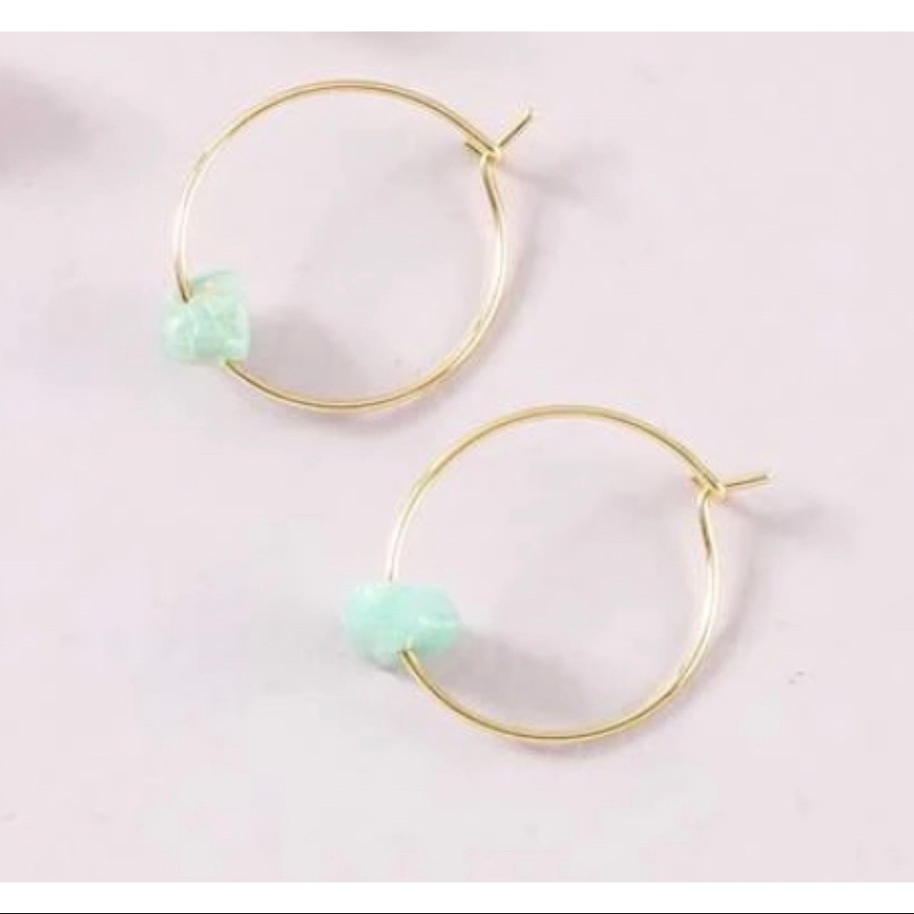 Crystal hoop earrings - Picture 1 of 1